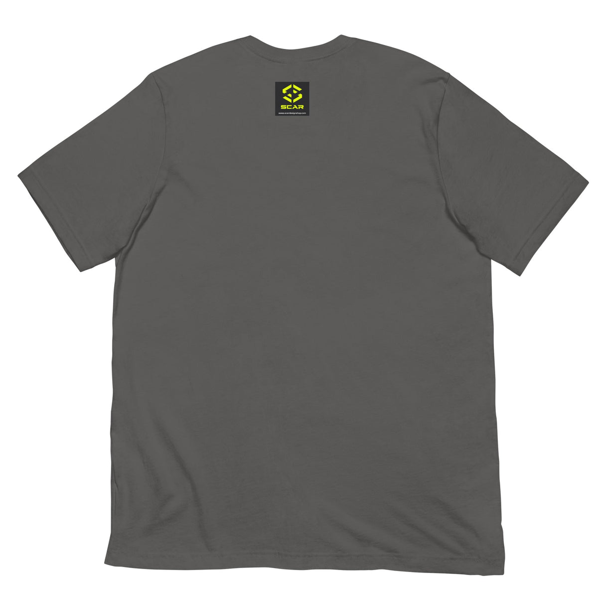 Spartan helmet Molon Labe T-shirt, dark gray crewneck with small chest logo
