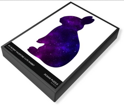 Rabbit galaxy jigsaw puzzle in black box