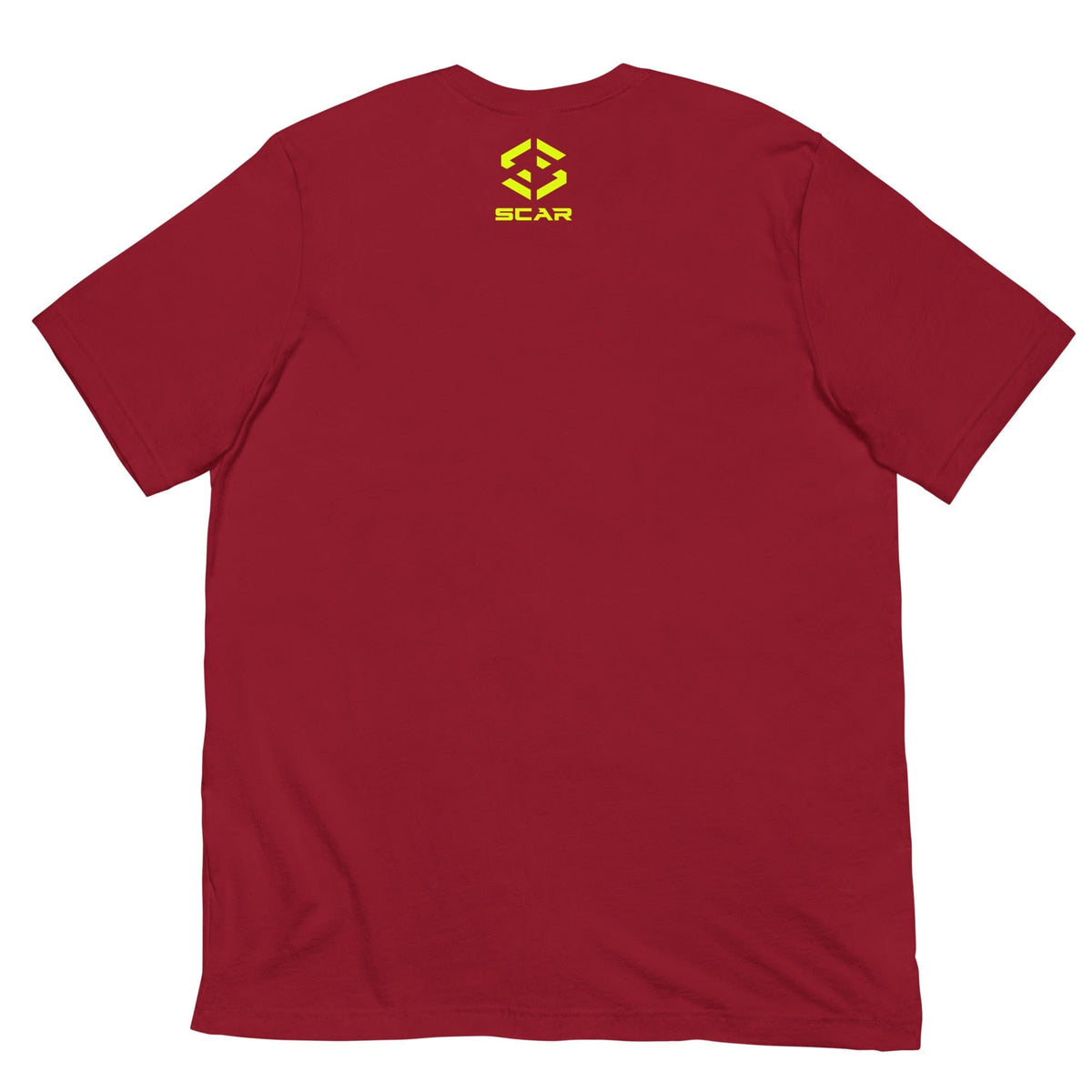 Cardinal red Berserker Warrior T-shirt with front crest logo graphic