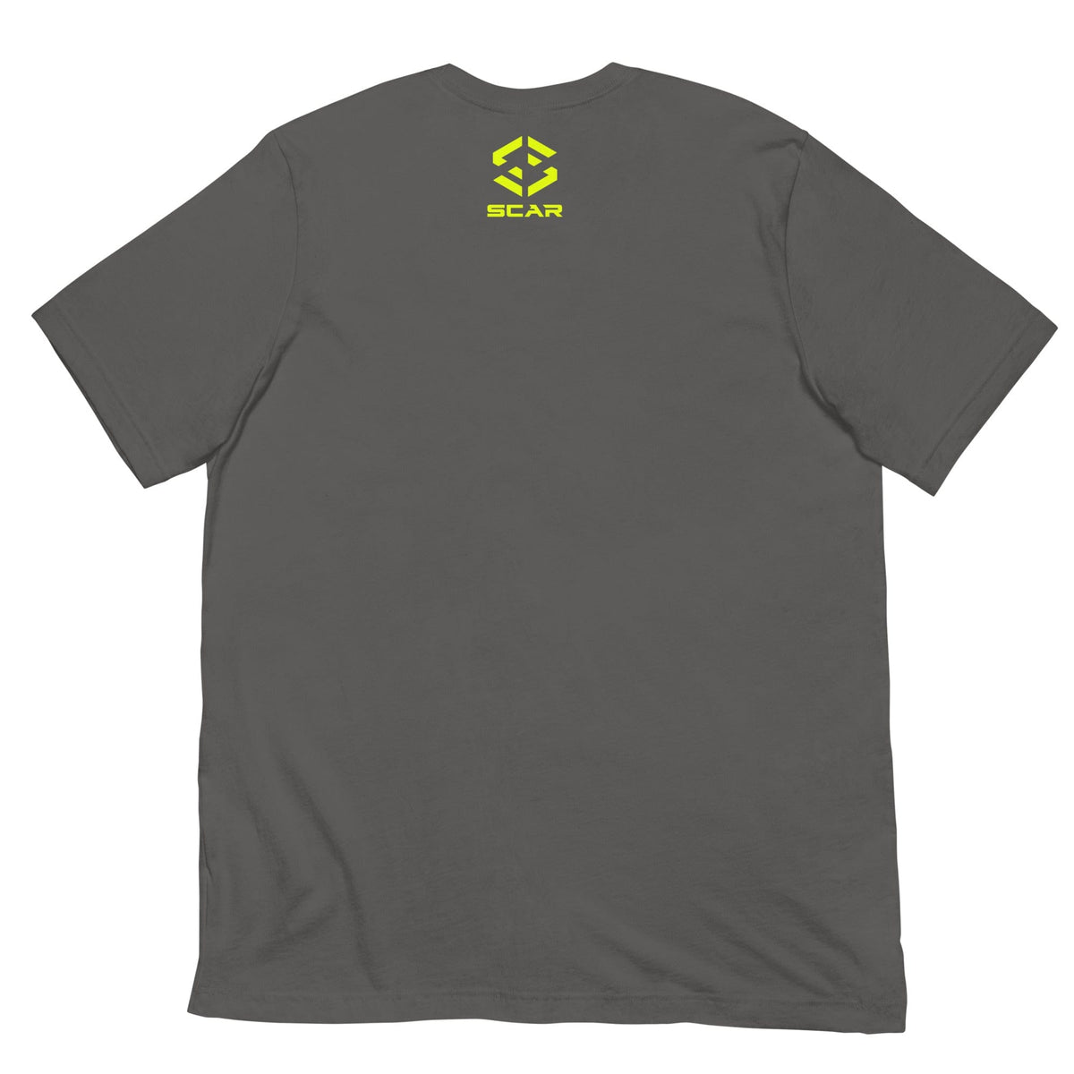 Graphic T-shirt, dark gray, back SCAR logo
