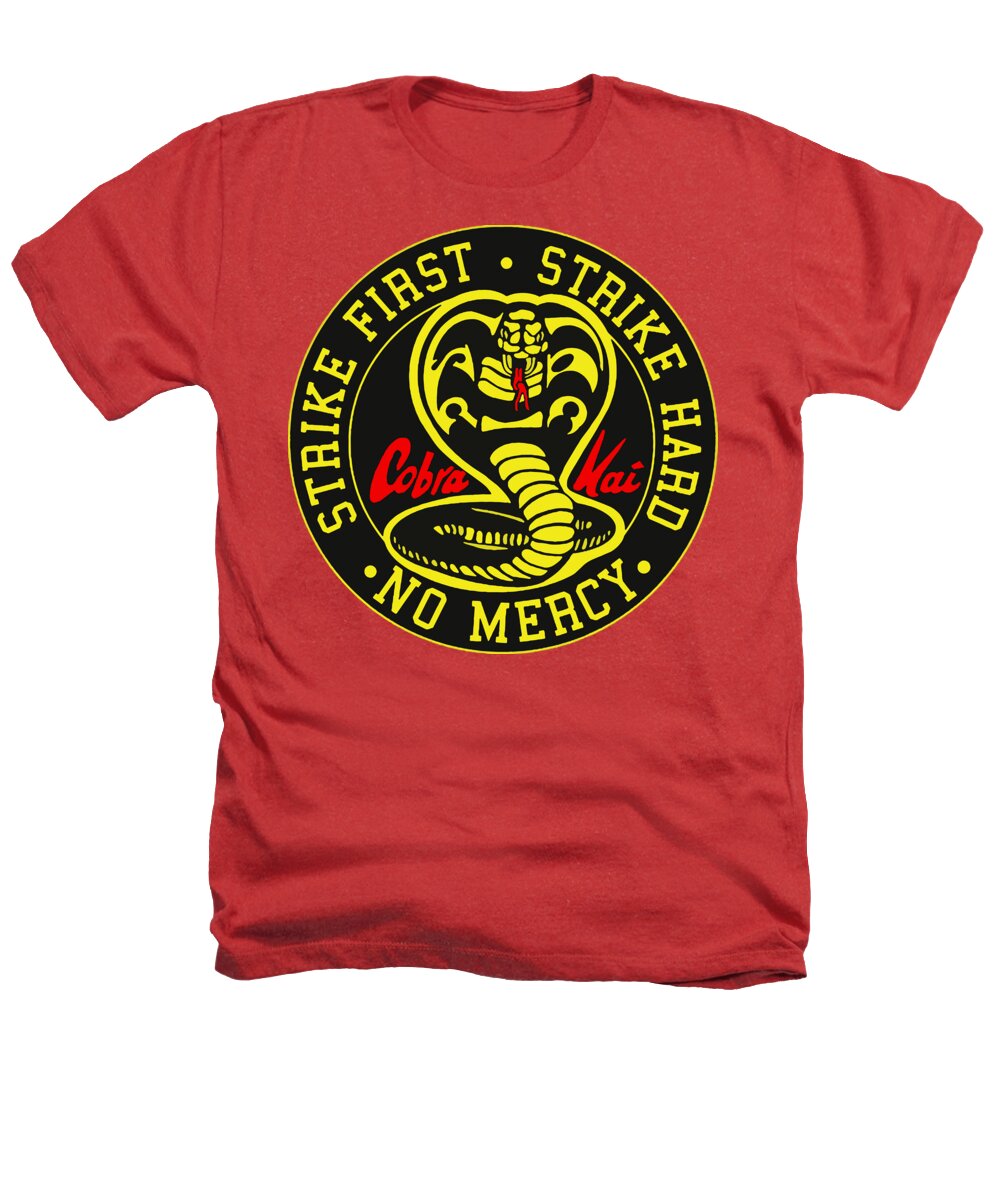 Red heathers T-shirt with front Cobra Kai strike graphic