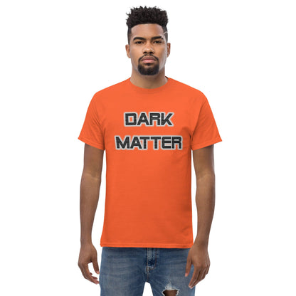 Dark Matter T-shirt, orange, crew neck, “DARK MATTER” front graphic