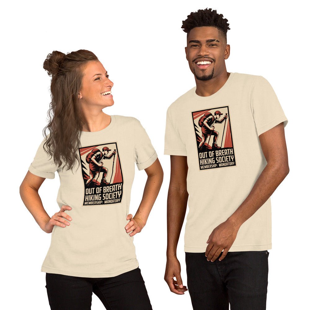 Funny Hiking Shirt – Out of Breath Hiking Society Retro Tee - Still Out There