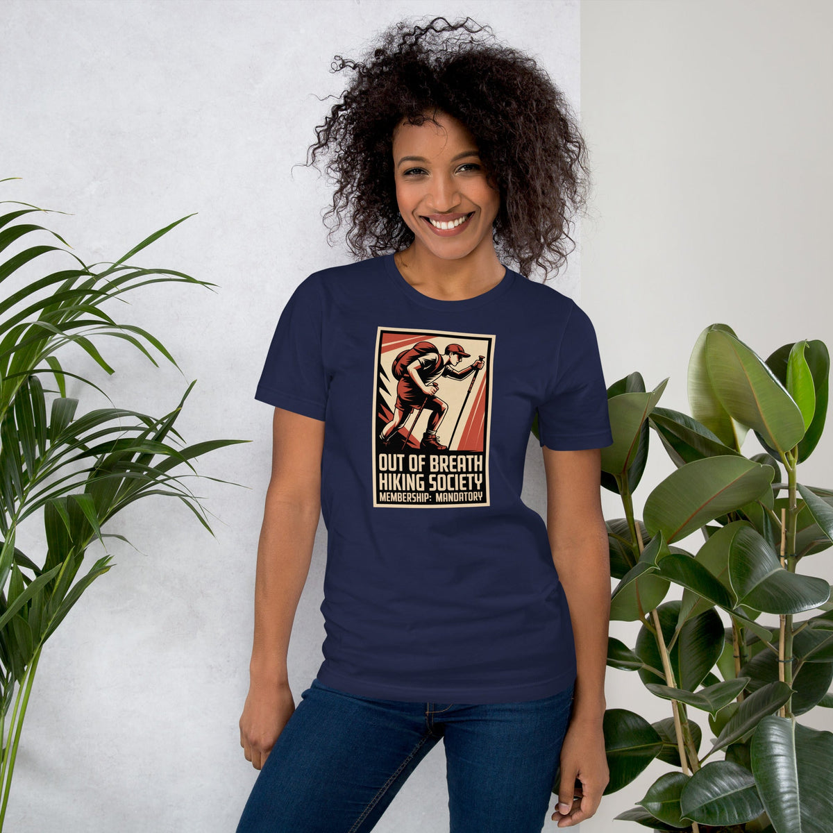 Funny Hiking Shirt – Out of Breath Hiking Society Retro Tee - Still Out There