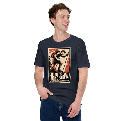 Funny Hiking Shirt – Out of Breath Hiking Society Retro Tee - Still Out There