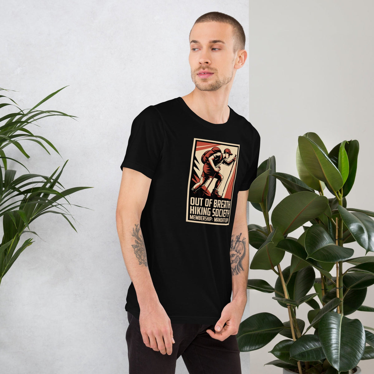 Funny Hiking Shirt – Out of Breath Hiking Society Retro Tee - Still Out There