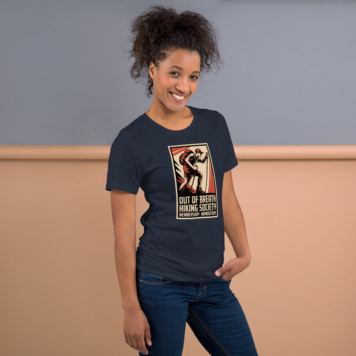 Funny Hiking Shirt – Out of Breath Hiking Society Retro Tee - Still Out There