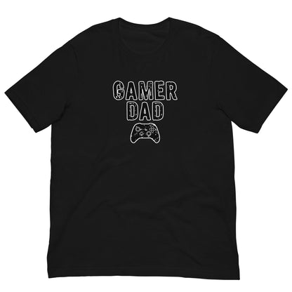 Gamer Dad gaming controller T-shirt Black