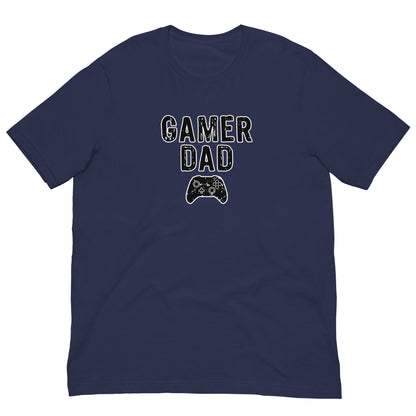 Gamer Dad gaming controller T-shirt Navy