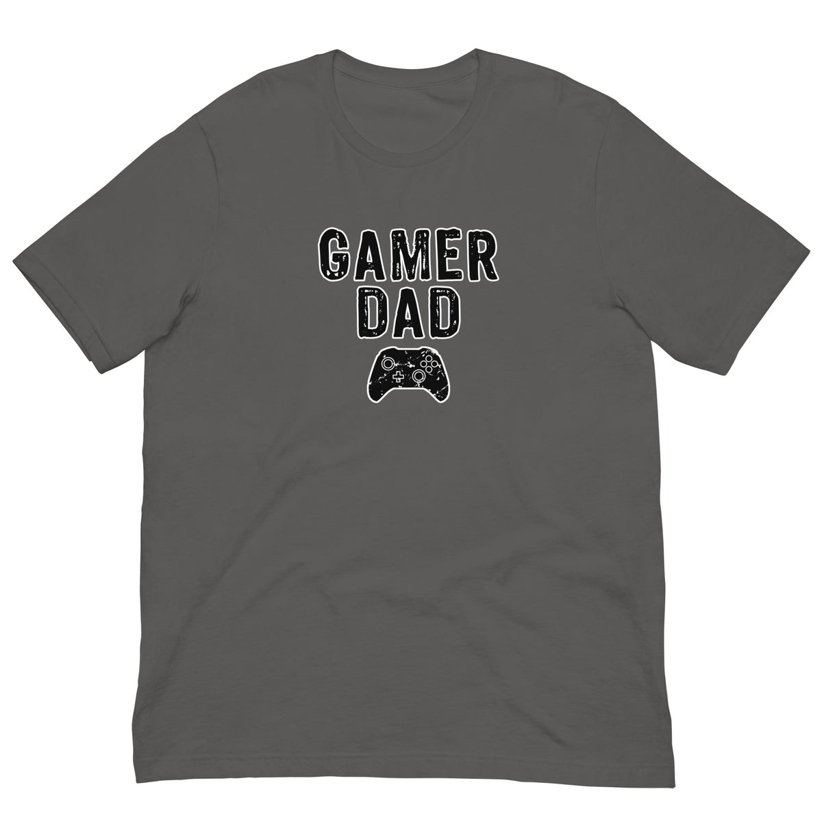 Gamer Dad gaming controller T-shirt Asphalt