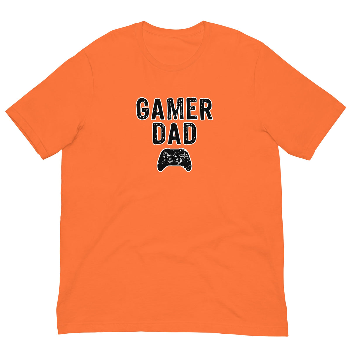 Gamer Dad gaming controller T-shirt Orange