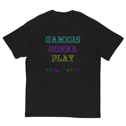 Gamers gonna Play Retro gaming T-shirt Black