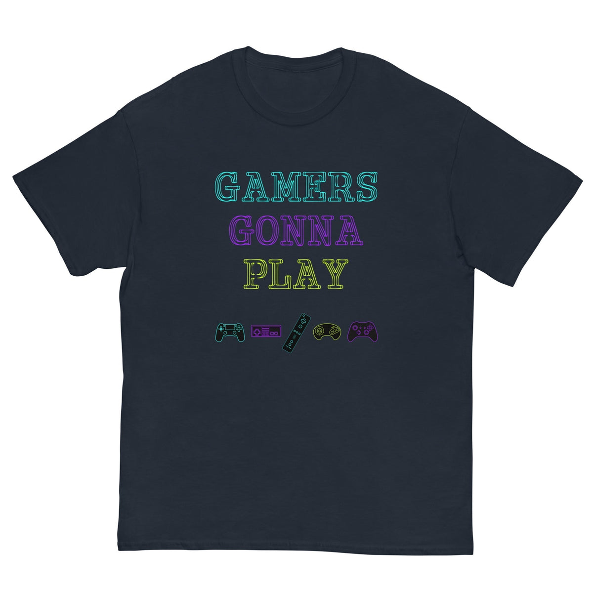 Gamers gonna Play Retro gaming T-shirt Navy