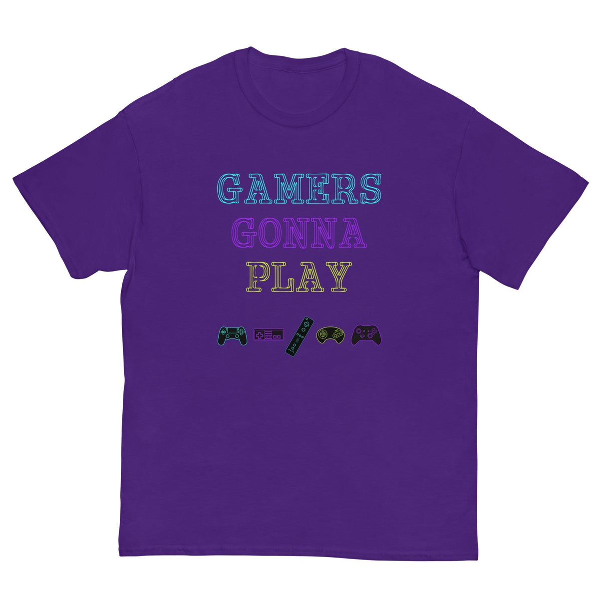 Gamers gonna Play Retro gaming T-shirt Purple