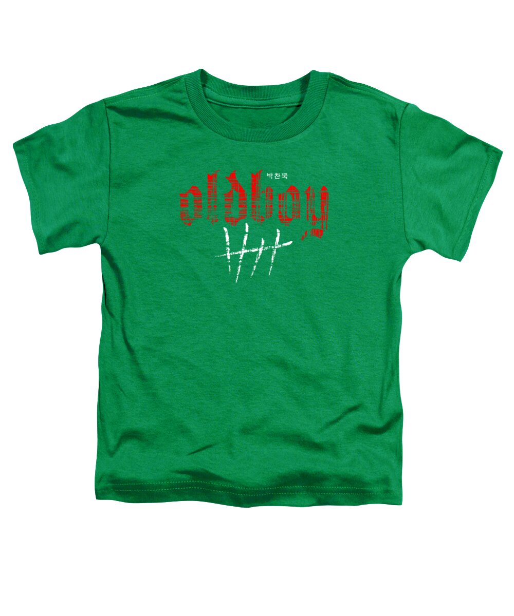 Oldboy toddler T-shirt in green with red and white front graphic