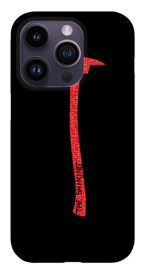 Shining Axe phone case with light gray back, red axe graphic, and camera lens cutouts.