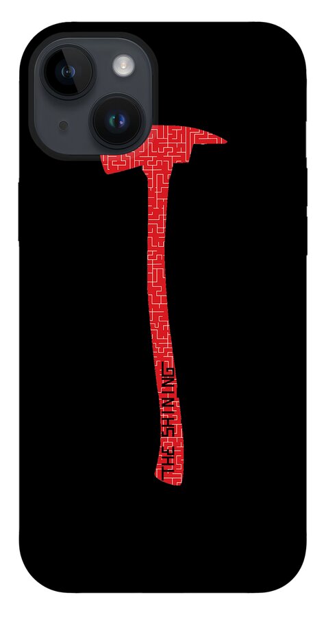 Shining Axe phone case with matte black finish and red axe graphic along the center.