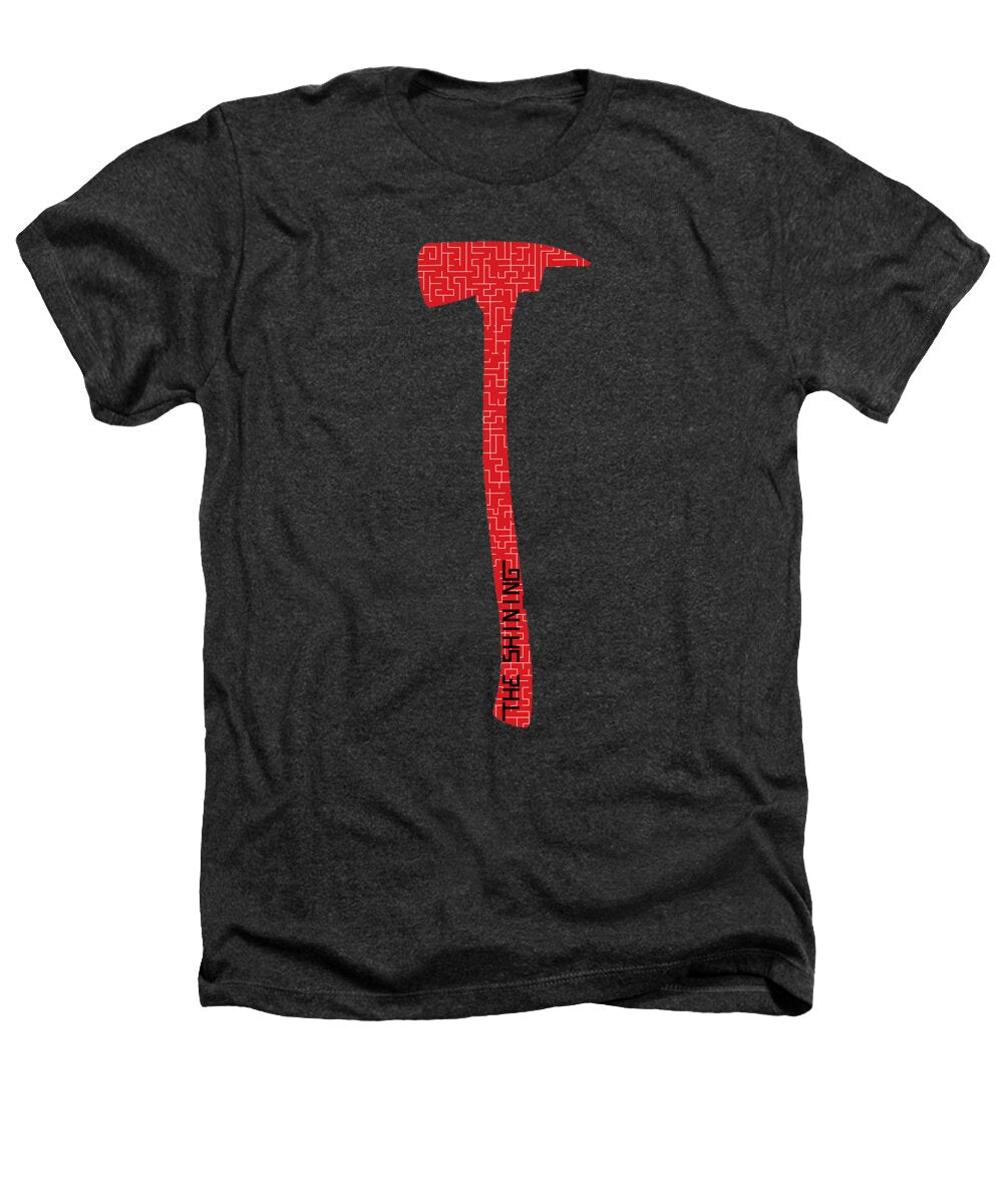 Charcoal heathers T-shirt with red hammer graphic on front