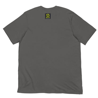 Spartan helmet Molon Labe T-shirt, dark gray crewneck with small chest logo