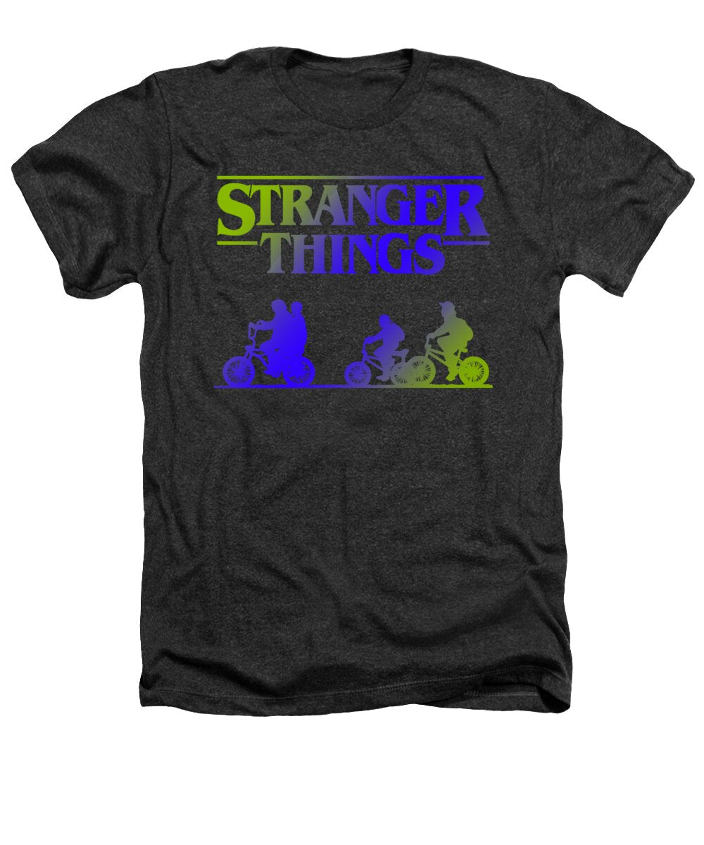 Kids heather T-shirt in charcoal with Stranger Things front graphic print