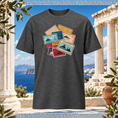 Travel Stamps T-Shirt Wanderlust Adventure Graphic Tee - Still Out There