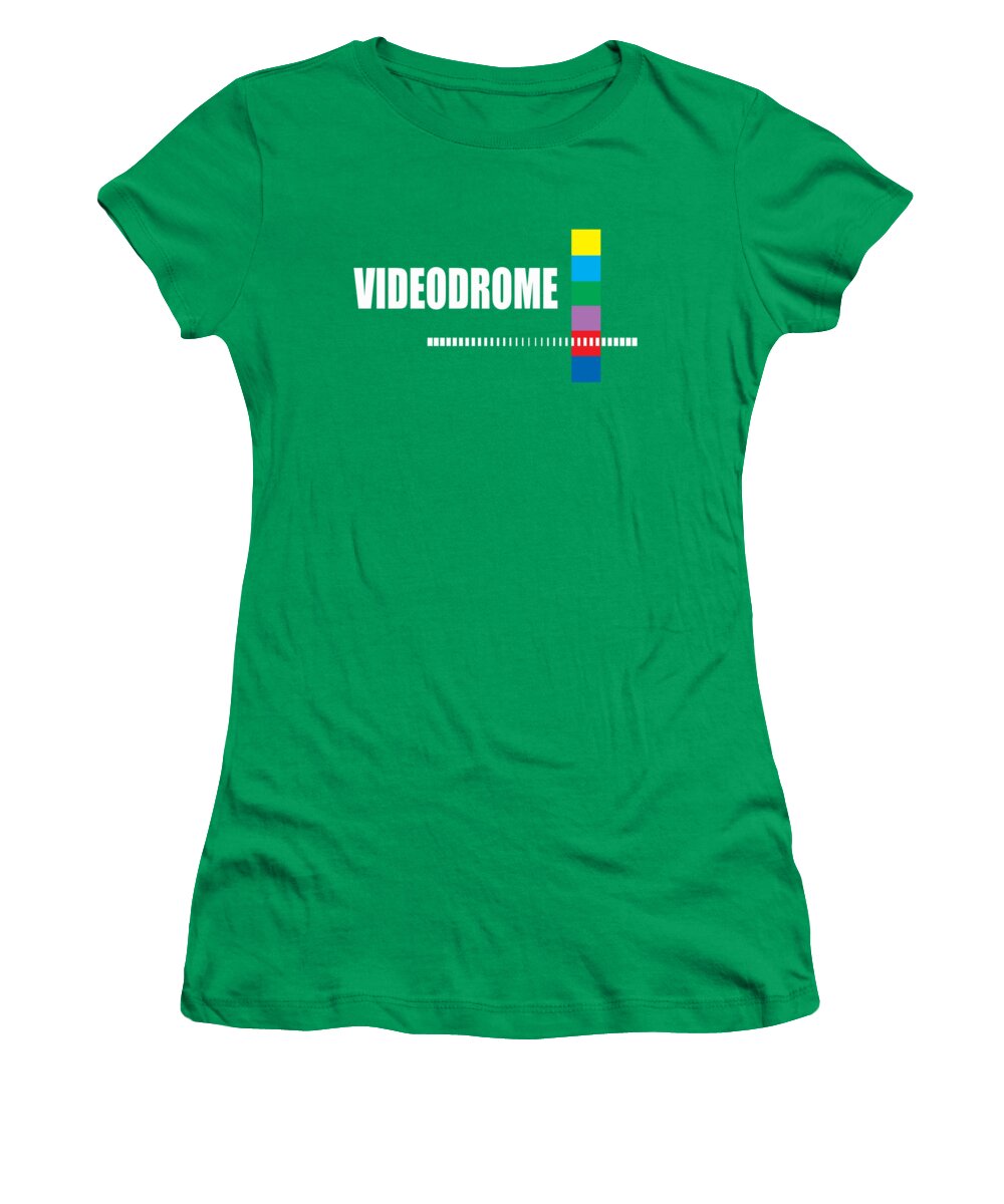 Women's kelly green T-shirt with front logo graphic